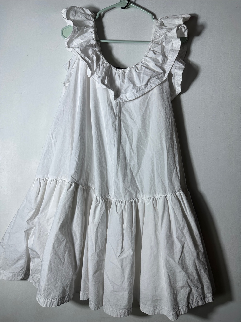 3.1 Phillip Lim White Ruffle Tie-Shoulder Mini Dress - Picture 4 of 4